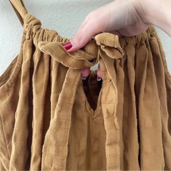 Mara Hoffman Swim Lexi Woven Cotton Midi Dress Trench Tan Brown Size Small - Picture 12 of 14
